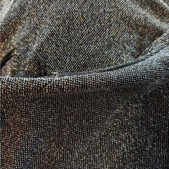 Nwt Free People Malia Shimmery Silver Black One Shoulder Mini Dress - Picture 6 of 6